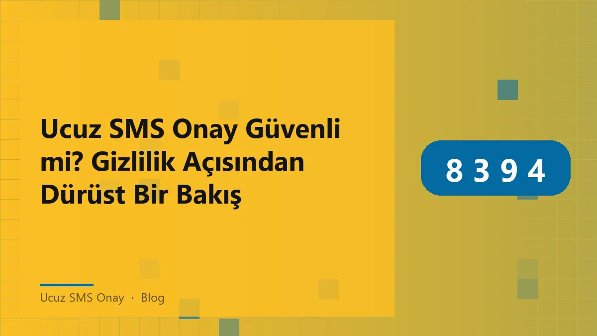 Ucuz SMS onay hizmetinin güvenliği ve gizlilik ile ilgili grafik